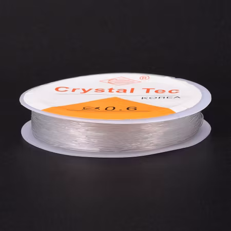 Elastisk nylontråd på rulle 0,6mm - 12m