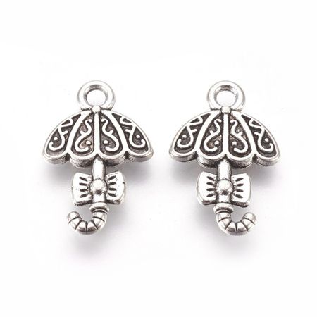 Charms - Berlock - Paraply - antik silver