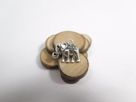 Charms - Berlock - Elefant - antik silver