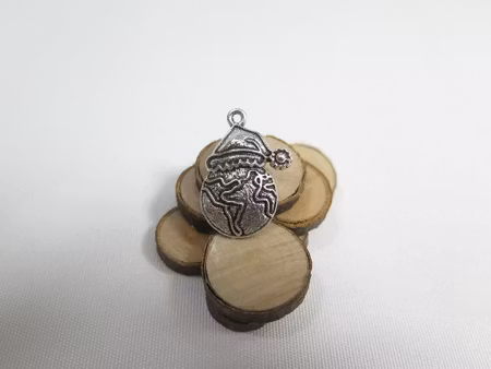Charms - Berlock - Snögubbe - antik silver