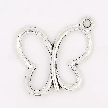 Charms - Berlock - Fjäril - antik silver