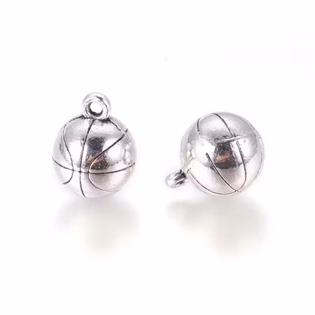 Charms - Berlock - Boll - antik silver