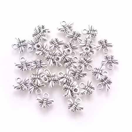 Charms - Berlock - Bi - antik silver