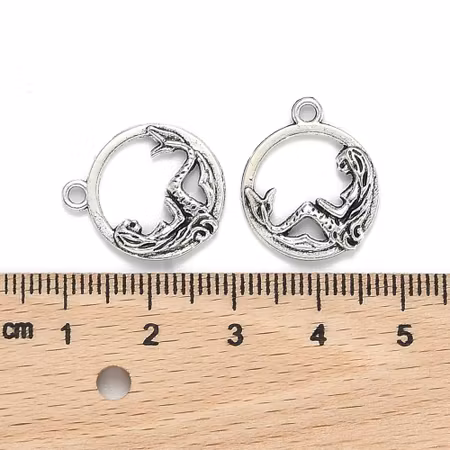 Charms - Berlock - Sjöjungfru - antik silver