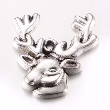 Charms - Berlock - Hjort - antik silver