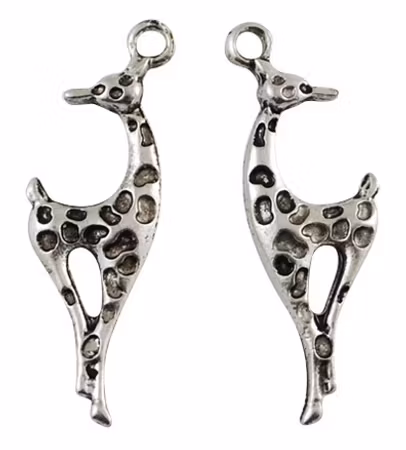 Charms - Berlock - Giraff - antik silver