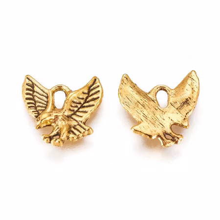 Charms - Berlock - Örn - antik guld