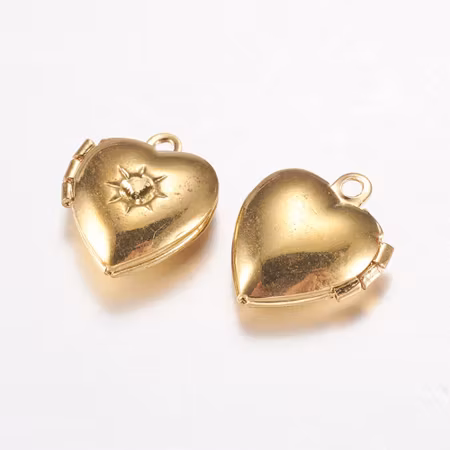 Charms - Berlock - Öppningsbart hjärta  - guld