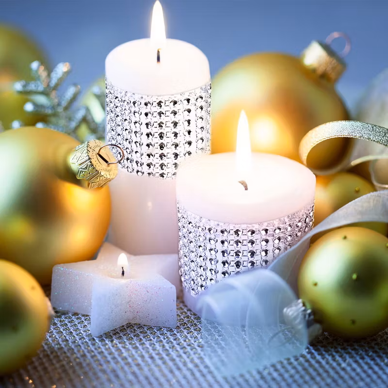 Akrylnät med strass, rhinestone guld 12x30cm