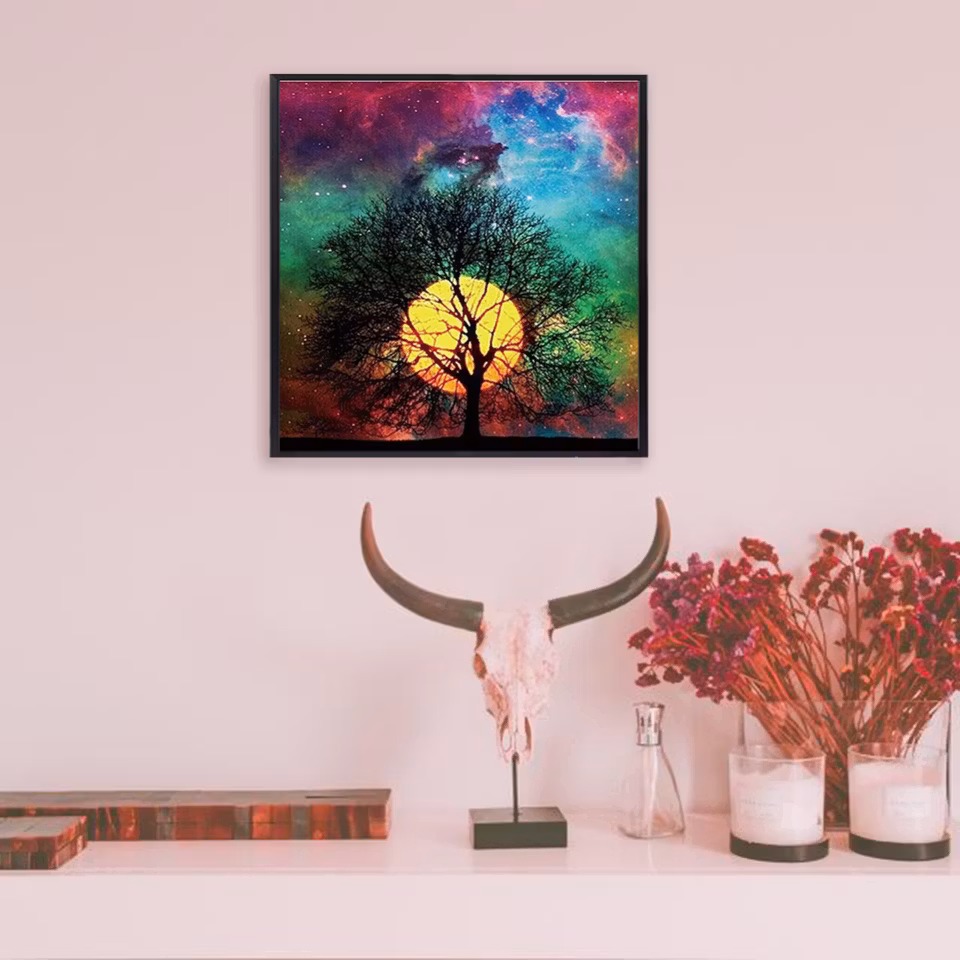 Livets Träd - Diamond Painting  5D - 30x30