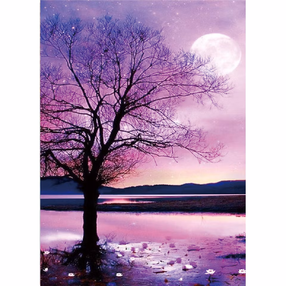 Livets Träd - Diamond Painting  5D - 40x30