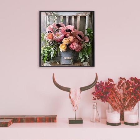 Blommor - Diamond Painting  5D - 40x30