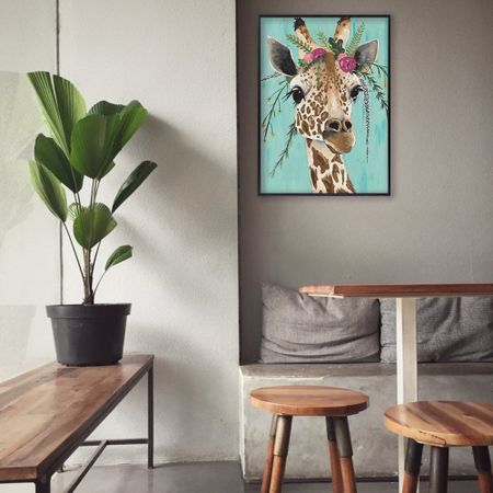 Giraff - Diamond Painting  5D - 30x20