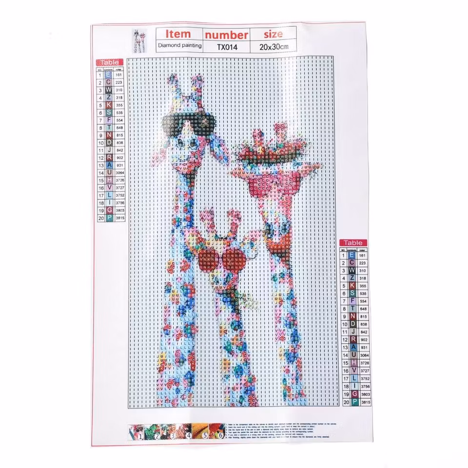 Giraffer - Diamond Painting  5D - 30x20