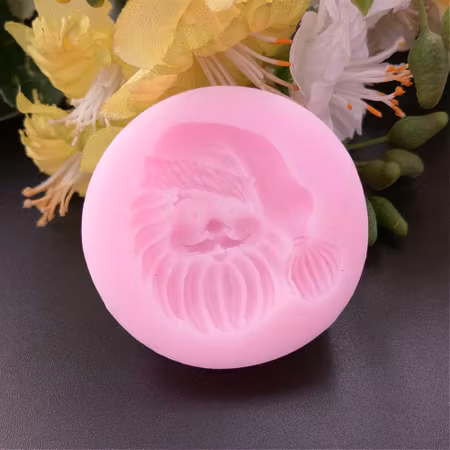 DIY gjutform silikon Jultomte huvud