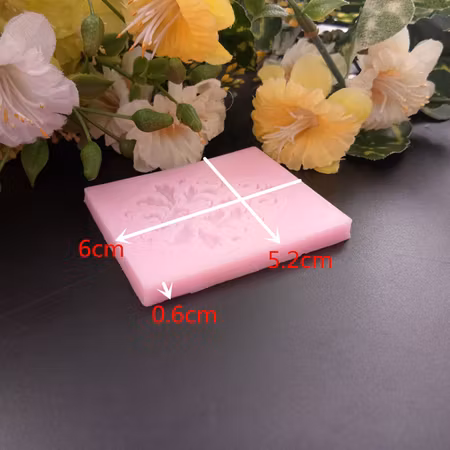 DIY gjutform silikon Blomma ornament