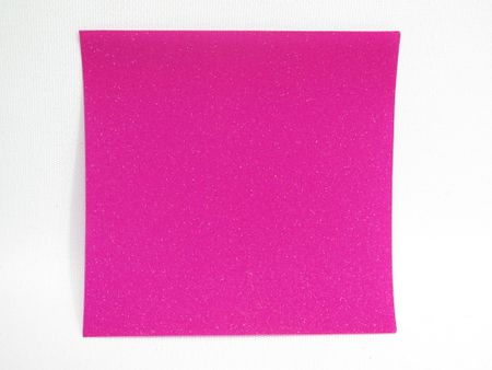 Fyrkantiga små orgamipapper glitter - cerise - 6,5x6,5 - 4st