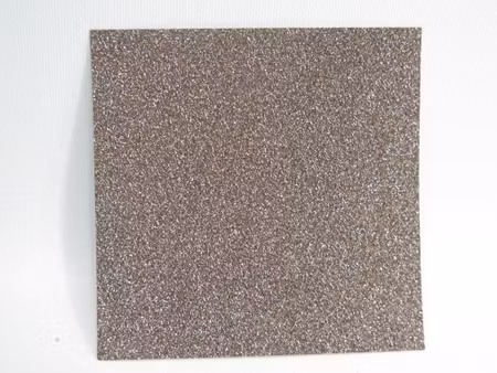 Fyrkantiga små orgamipapper glitter - silverbrun - 6,5x6,5 - 4st