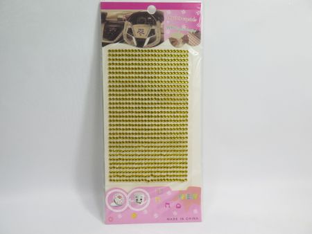 Akryl Rhinestone Stickers gul