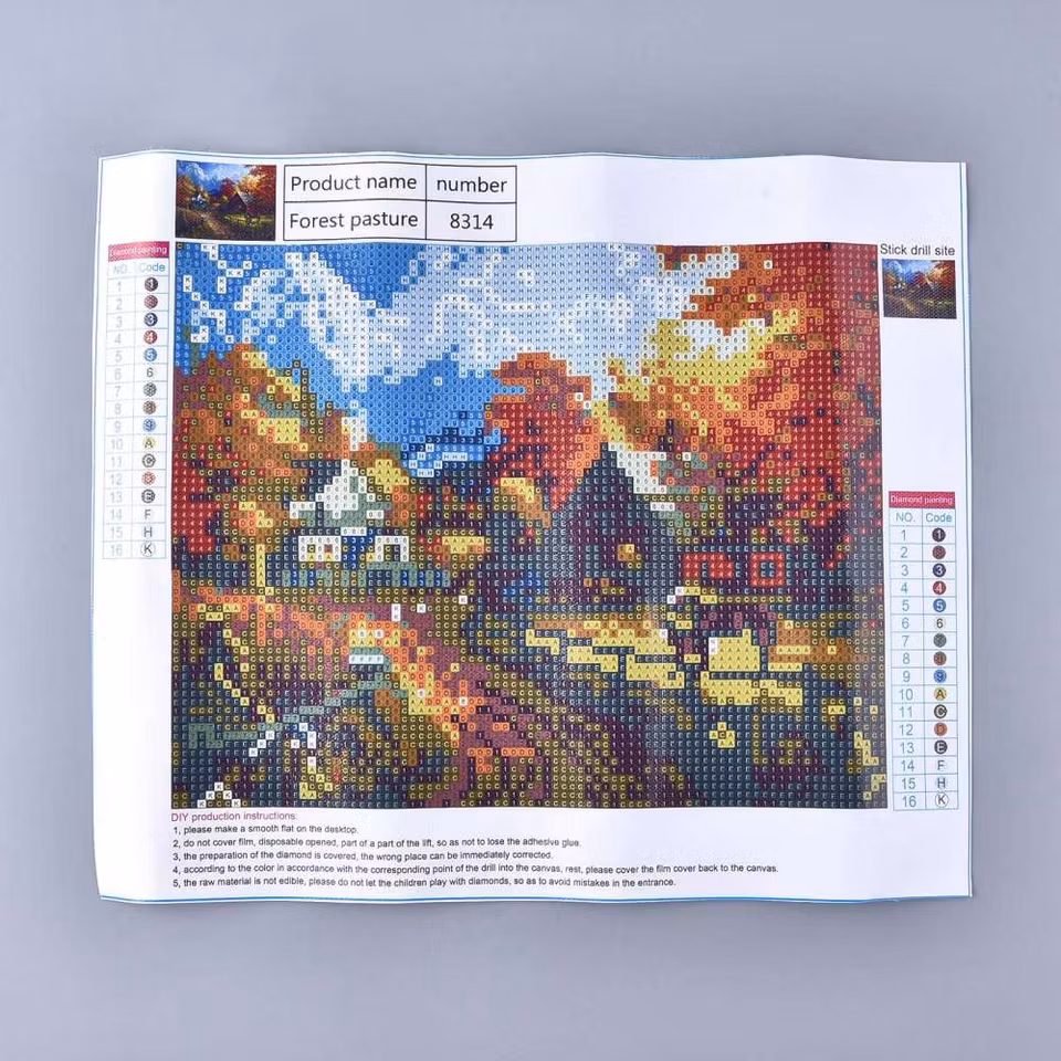 Lantgård - Diamond Painting   - 30x25