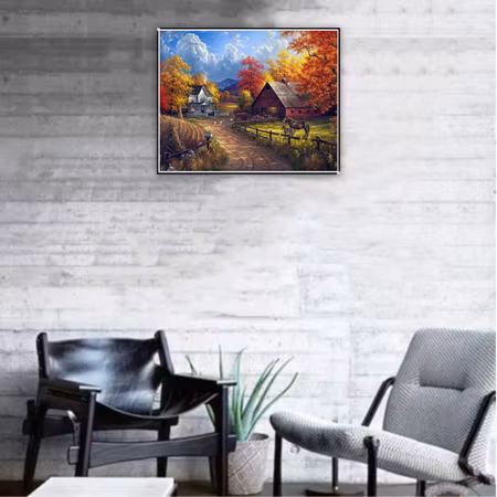 Lantgård - Diamond Painting   - 30x25