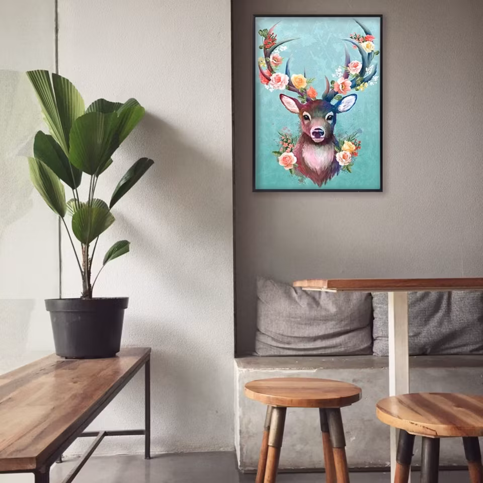 Hjort - Diamond Painting  5D - 30x20