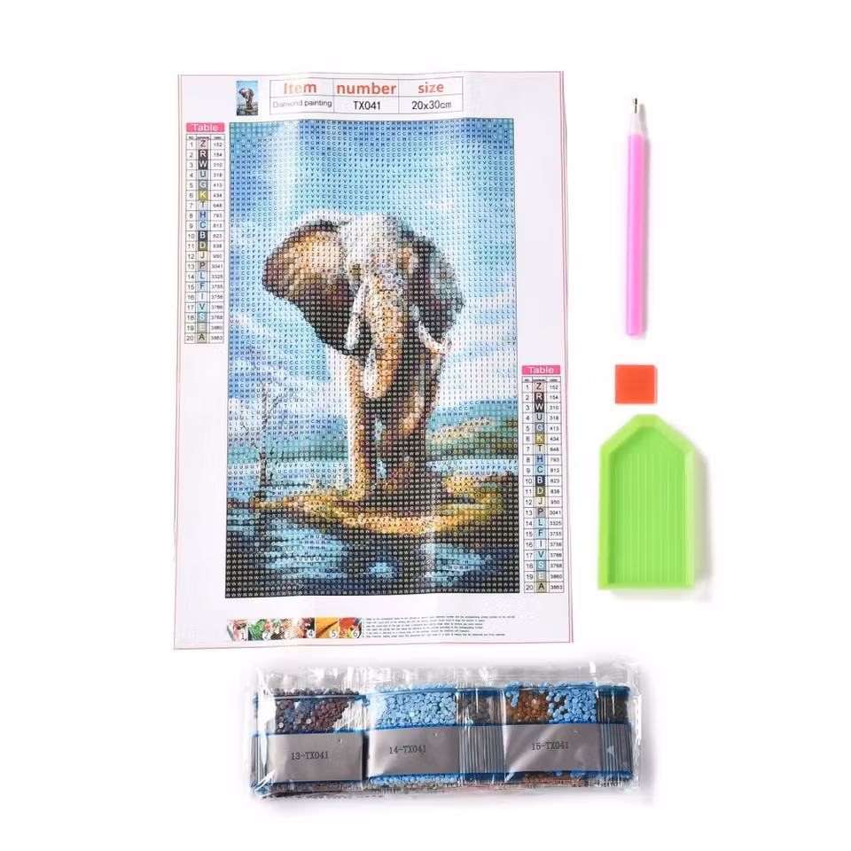 Elefant - Diamond Painting  5D - 30x20