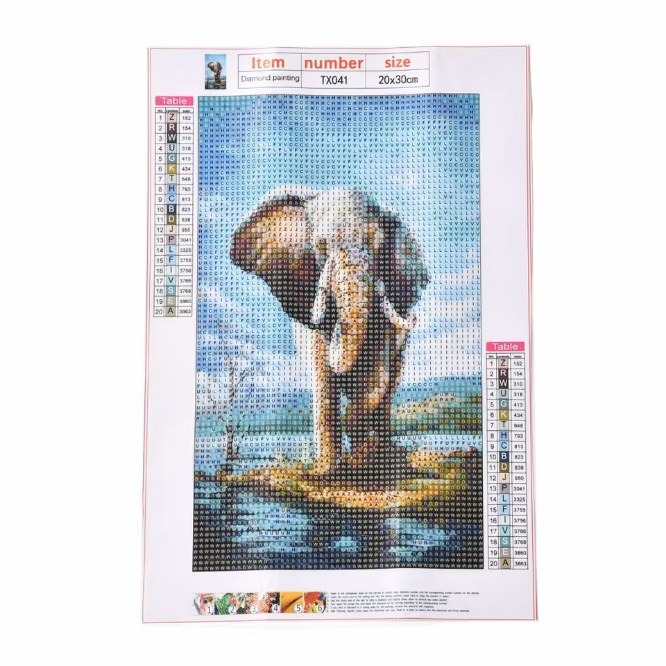 Elefant - Diamond Painting  5D - 30x20