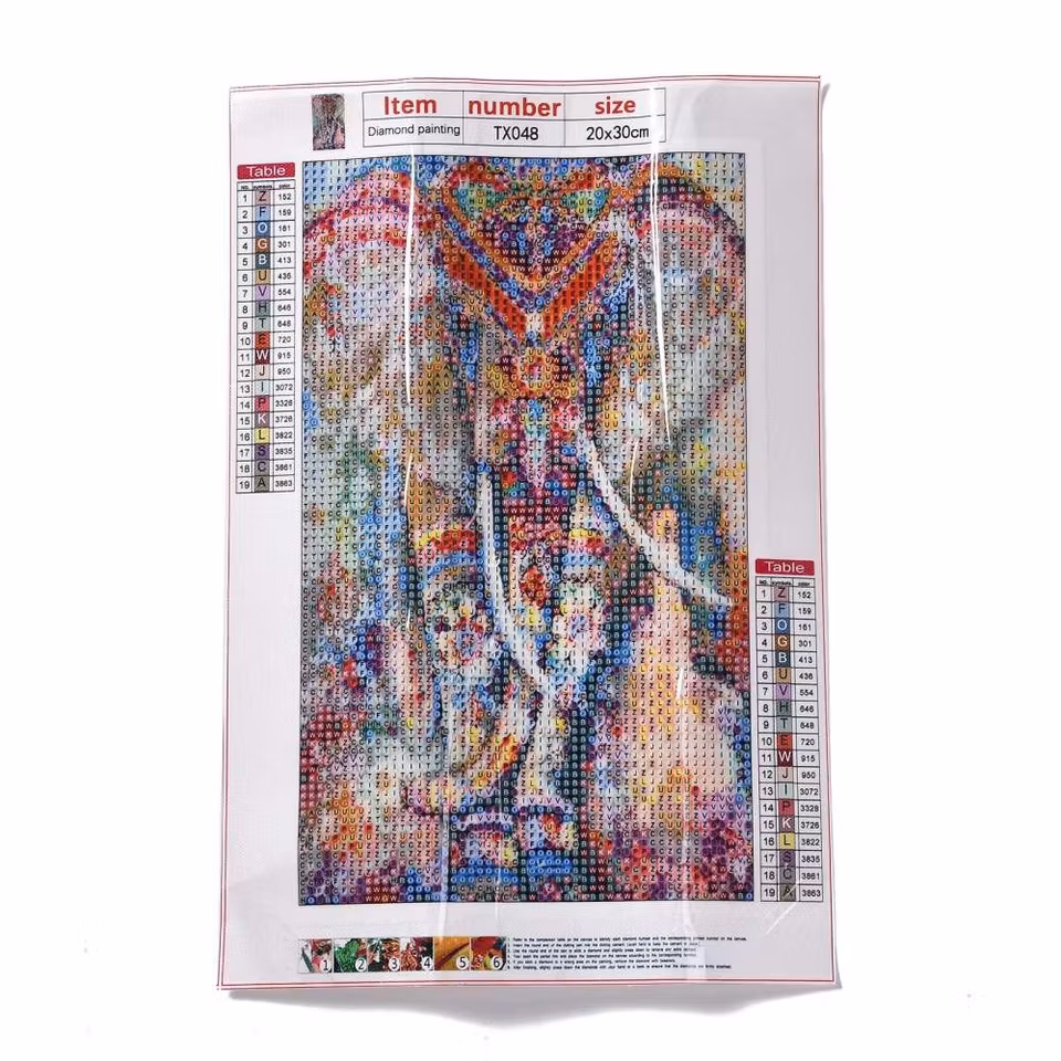 Elefant - Diamond Painting  5D - 30x20