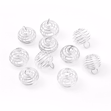 Charms - Berlock - pärlburar - metall - 3-p