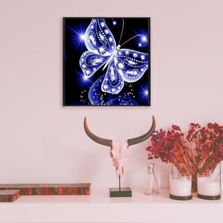 Fjäril - Diamond Painting  5D - 30x30