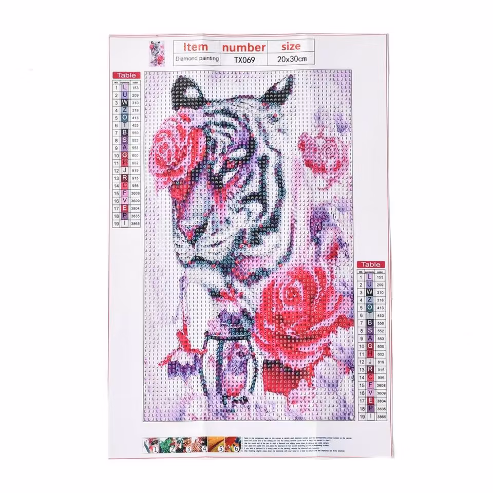 Tiger - Diamond Painting  5D - 30x20