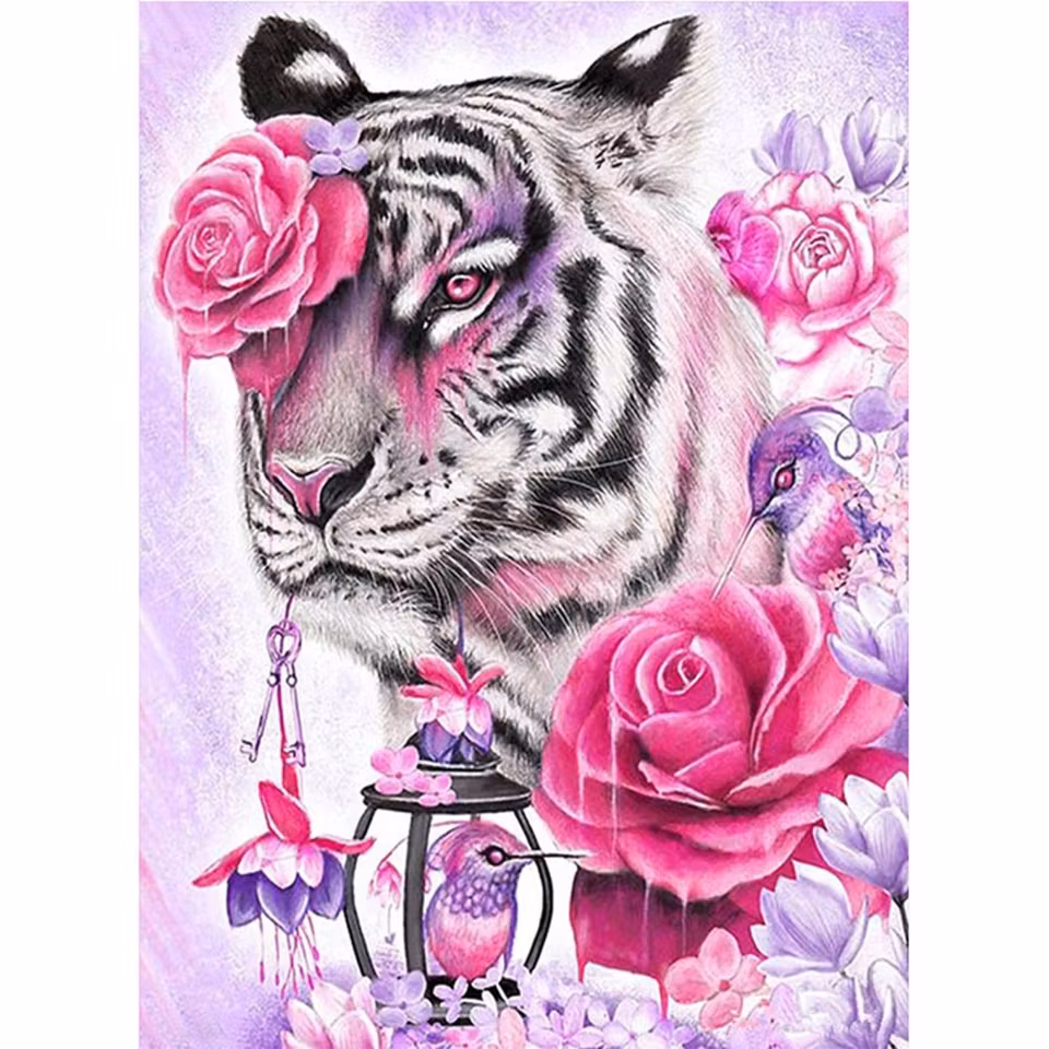 Tiger - Diamond Painting  5D - 30x20