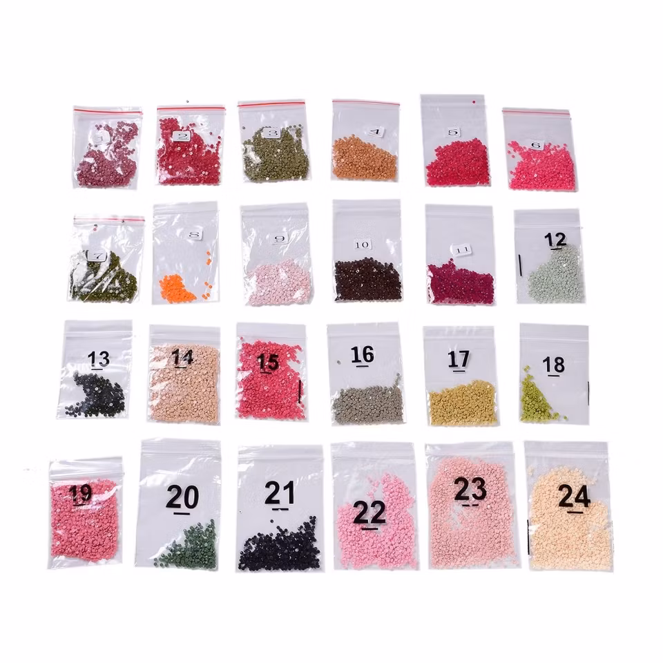 Blommor - Diamond Painting  5D - 40x30