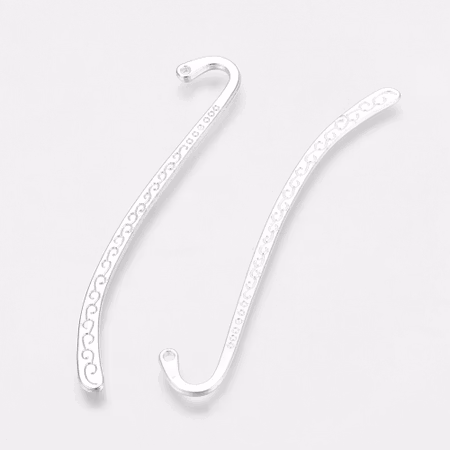 DIY metall bokmärke - silver med mönster