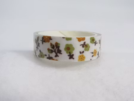 Washitejp 5m, blommor gul/grön