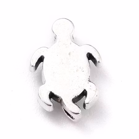 Charms - Berlock - Sköldpadda - antik silver