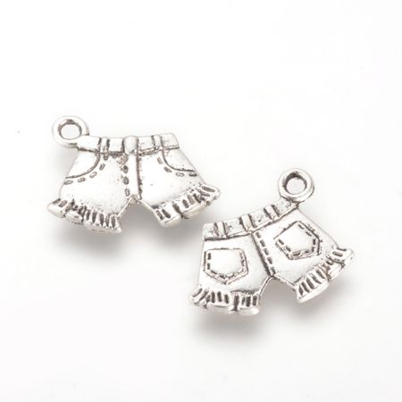 Charms - Berlock - Shorts - antik silver