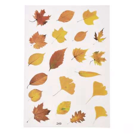 Vattentäta självhäftande stickers - blad - 1ark