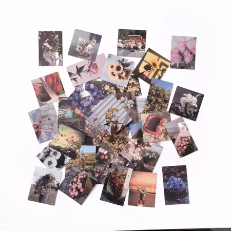 Stickers till scrapbooking - blommor - 52st