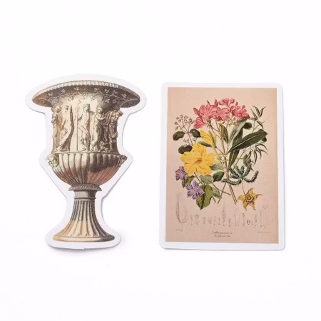 Retro stickers till scrapbooking - olika - 100st