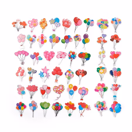 Stickers till scrapbooking - ballonger - 50st
