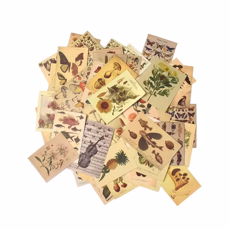 Stickers till scrapbooking - olika mönster - 50st