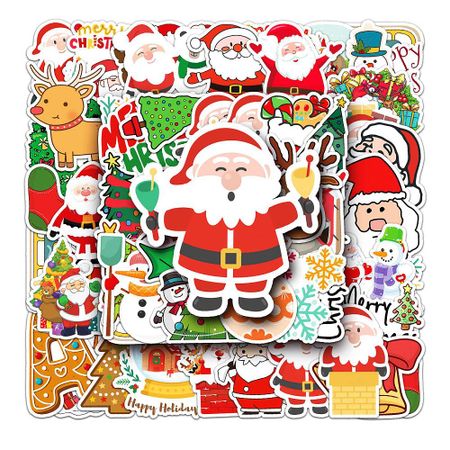 Julstickers - olika motiv - 50st