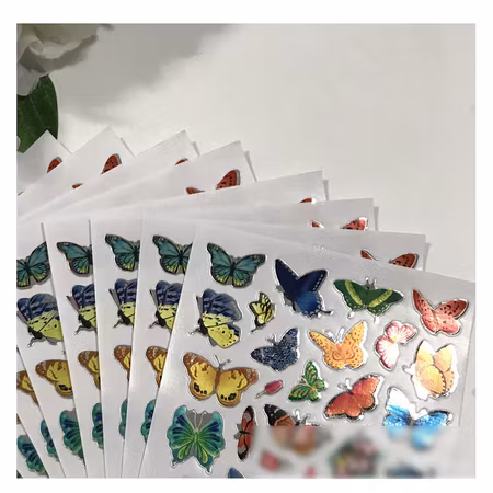 Stickers till scrapbooking - fjärilar - 10-ark