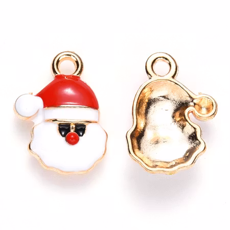 Charms - Berlock - Jultomte - emalj