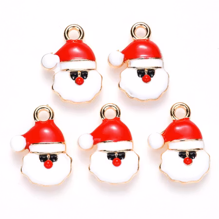 Charms - Berlock - Jultomte - emalj