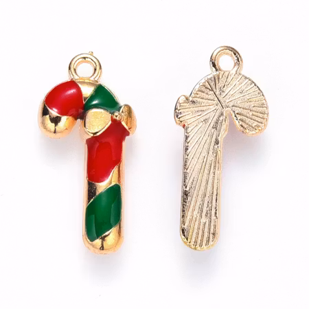 Charms - Berlock - Polkagris - emalj
