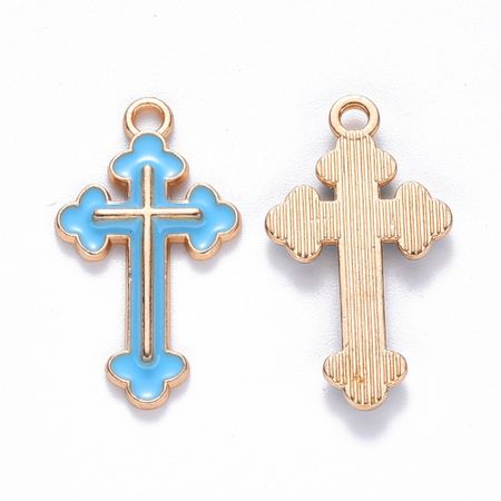 Charms - Berlock - Kors blått - emalj
