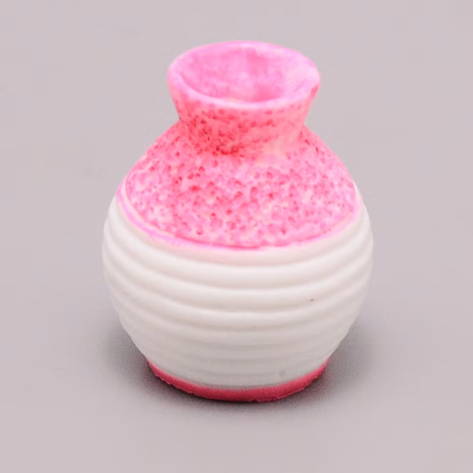 **Miniatyr** Vas / kruka - rosa